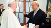 El Papa Francisco y el Padre Ugo De Censi - Foto: Vatican Media / ACI Prensa
