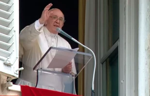 El Papa Francisco en el Regina Caeli de este domingo en el Vaticano. Cru00e9dito: Captura Youtube Vatican News 