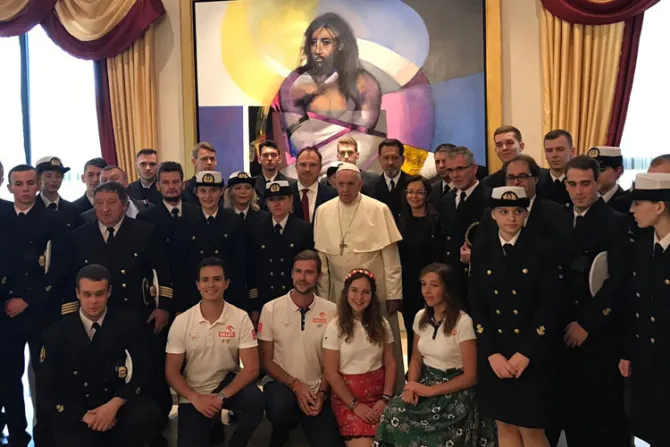 El Papa recibe a polacos que cruzaron el Atlántico en velero para la JMJ Panamá 2019