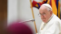 El Papa Francisco durante la Audiencia General del miércoles 9 de agosto (Imagen referencial): Créditos: Vatican Media.
