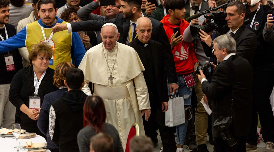 El Papa Francisco en el almuerzo con los pobres en la jornada de 2017.?w=200&h=150