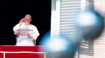 El Papa durante el rezo del u00c1ngelus. Foto: Vatican Media