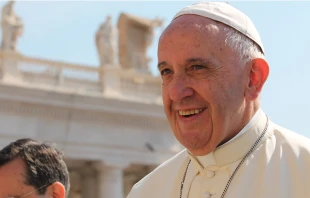 Papa Francisco durante la audiencia general. Foto: Martha Calderu00f3n/ACI Prensa 