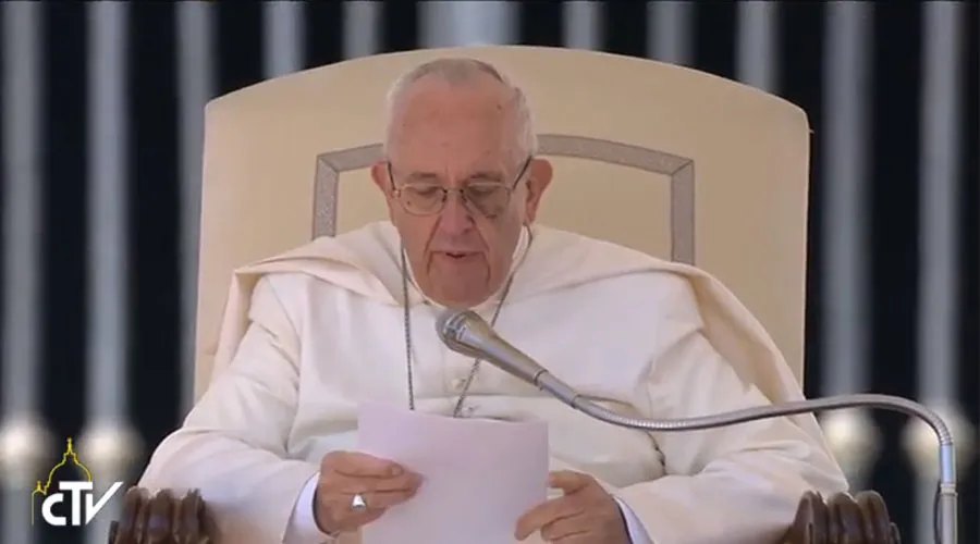 El Papa Francisco durante la Audiencia. Foto: Captura Youtube?w=200&h=150