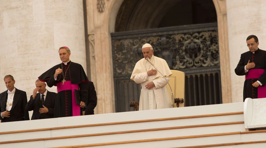 El Papa Francisco durante la Audiencia General. Foto: Marina Testino / ACI Prensa?w=200&h=150