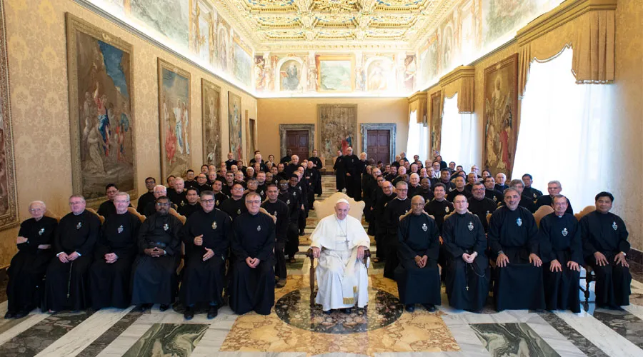 El Papa durante la audiencia. Foto: Vatican Media