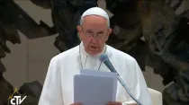 El Papa Francisco durante su discurso / Foto: Captura Youtube