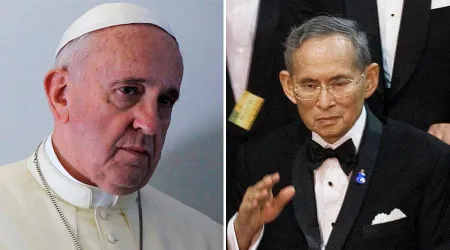 El Papa Francisco envia telegrama de condolencia por la muerte del rey de Tailandia