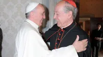 El Papa Francisco junto al Cardenal Juan Luis Cipriani / Foto: Arzobispado de Lima