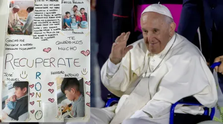 El Papa Francisco recibe conmovedora carta escrita por niños mientras se recupera de cirugía