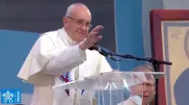 Papa Francisco se dirige a los jóvenes de la JMJ Panamá / Foto:  Captura Youtube