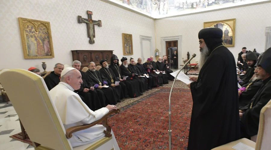 El Papa durante la audiencia. Foto: Vatican Media?w=200&h=150