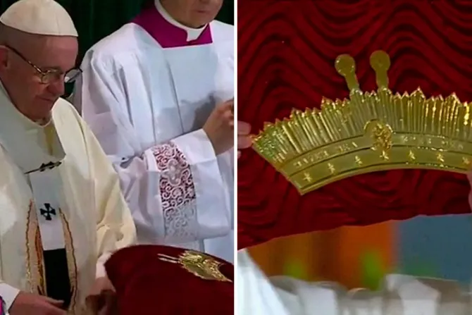 Oración del Papa Francisco al bendecir la corona que regaló a la Virgen de Guadalupe