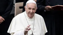 Papa Francisco, 14 de octubre de 2020. Crédito: Daniel Ibáñez - ACI Prensa
