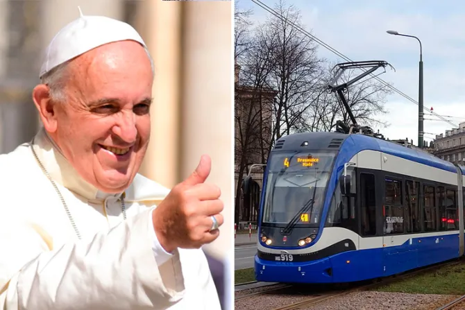 Polonia: Papa Francisco viajará en tranvía durante JMJ Cracovia 2016