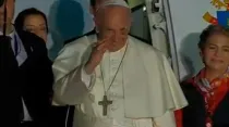 El Papa Francisco se despide de Colombia / Foto: Captura YouTube CTV