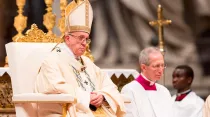 El Papa Francisco durante la Misa de Epifanía. Foto: Daniel Ibáñez / ACI Prensa