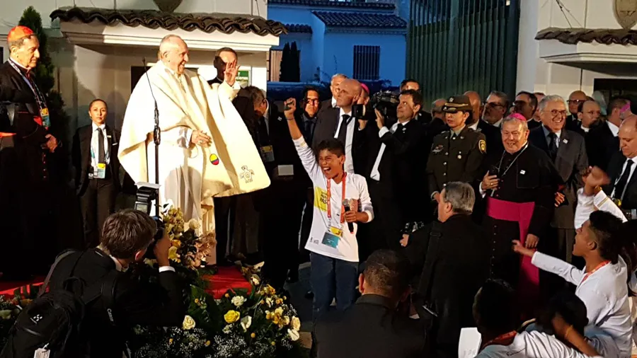 Papa Francisco en Nunciatura Apostólica de Colombia / Crédito: David Ramos (ACI Prensa)