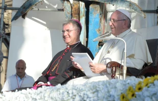 El Papa Francisco en el encuentro con los ju00f3venes hoy en Palermo en Italia. Foto: Vatican Media 
