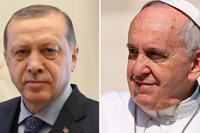 Papa habla por teléfono con presidente turco Erdogan en medio de crisis en Gaza