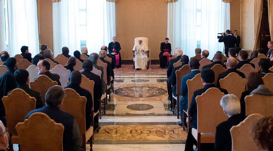 El Papa Francisco durante la audiencia. Foto: L'Osservatore Romano?w=200&h=150