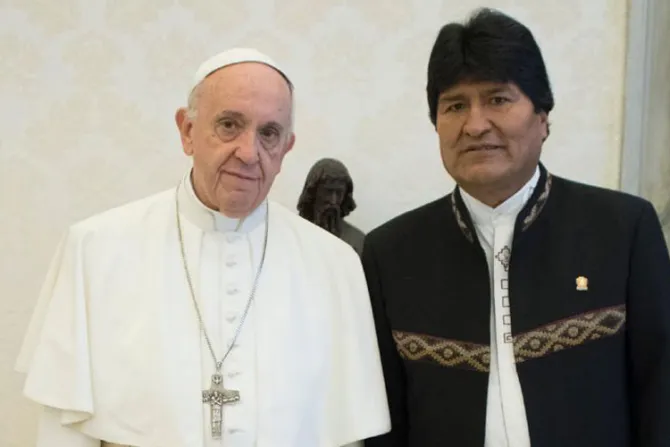 El Papa Francisco recibe en el Vaticano a Evo Morales