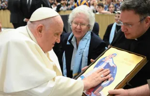 El Papa Francisco recibió en audiencia a los peregrinos de la Familia Vocacionista. Crédito: Vatican Media  