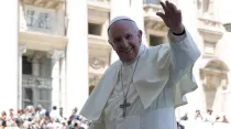El Papa Francisco durante una Audiencia General en el Vaticano / Foto: Daniel Ibáñez (ACI Prensa)