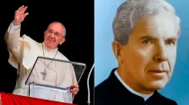El Papa Francisco y el Beato Giovanni Schiavo. Foto: L'Osservatore Romano y Diócesis de Caxias do Sul