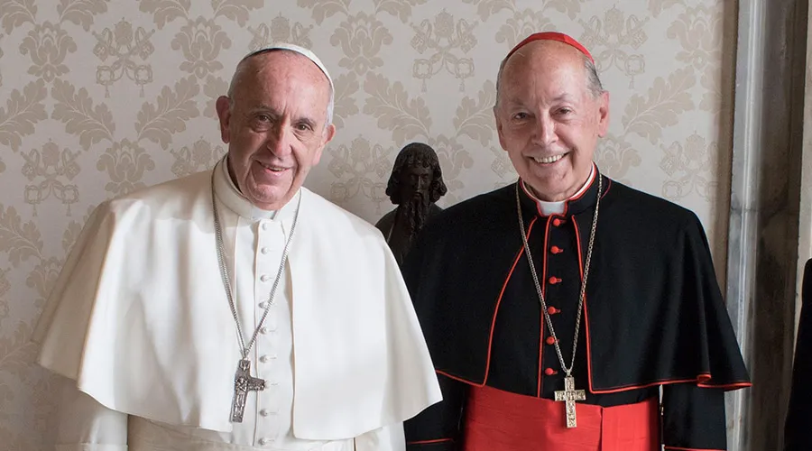 El Papa Francisco junto al Cardenal Juan Luis Cipriani / Crédito: Vatican Media