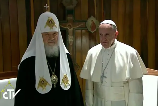 Papa Francisco y Patriarca ruso: Defendamos la vida y la familia, busquemos reconciliación