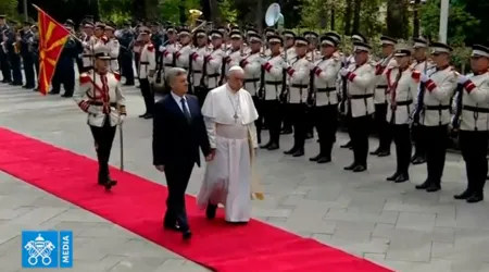 El Papa comienza su agenda en Macedonia del Norte con una reunión con el Presidente