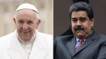 El Papa Francisco - Nicolás Maduro / Foto: Daniel Ibáñez (ACI Prensa) - Luis Astudillo C. / Cancillería del Ecuador