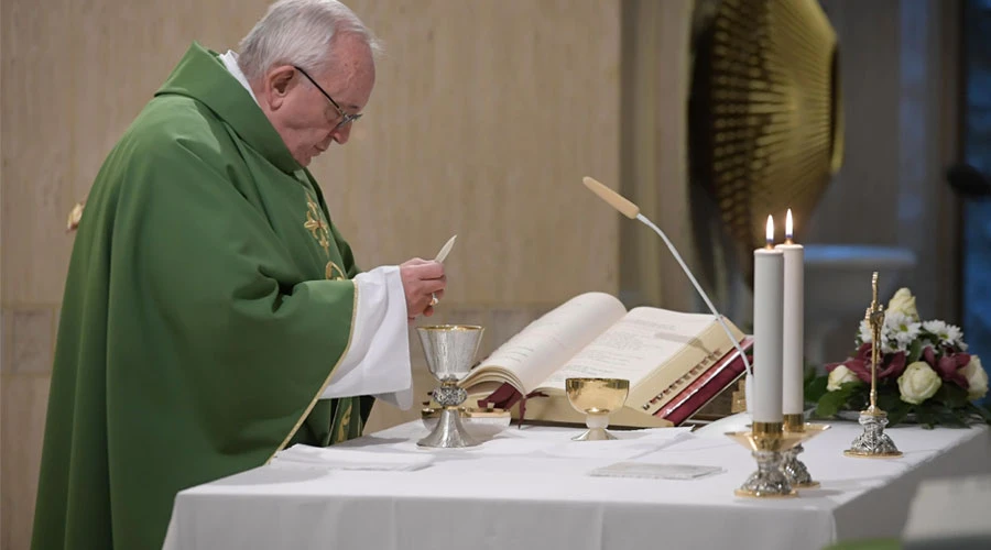 El Papa Francisco durante la Misa. Foto: Vatican Media?w=200&h=150