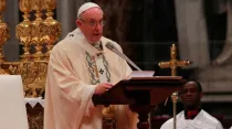 El Papa Francisco durante la Misa por la Epifanía del Señor / Foto: Lucía Ballester (ACI Prensa)