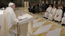 El Papa Francisco durante la Misa. Foto: Vatican Media