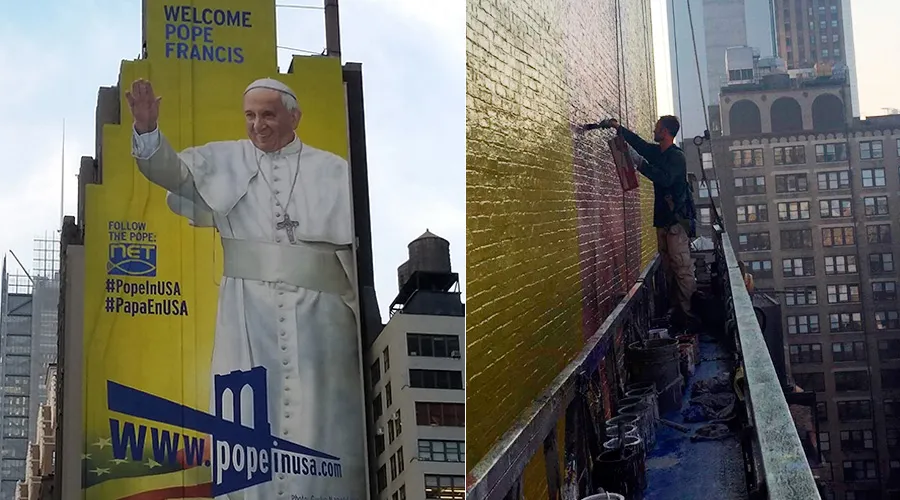 El gigantesco mural del Papa Francisco en Nueva York. Foto: Van Hecht-Nielsen?w=200&h=150