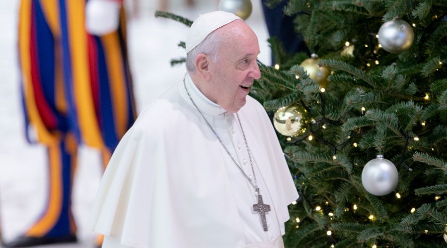 Papa Francisco: El nacimiento y el árbol de Navidad recuerdan la alegría de  la Encarnación