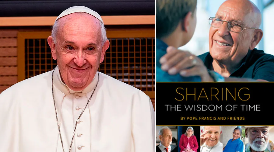 Papa Francisco - Portada del libro “Sharing the Wisdom of Time” / Crédito: Daniel Ibañez - ACI Prensa y Loyola Press