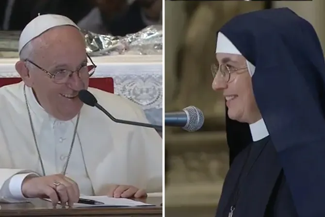 VIDEO: El Papa causa risas al revelar “defecto” de esta religiosa en Génova