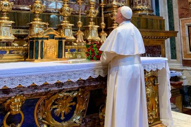 El Papa Francisco encomienda a la Virgen María su viaje apostólico a Marruecos