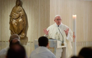 El Papa en Santa Marta. Foto: L'Osservatore Romano 