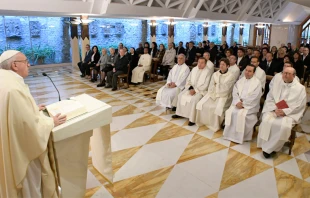 El Papa Francisco pronuncia su homilu00eda. Foto: L'Osservatore Romano 