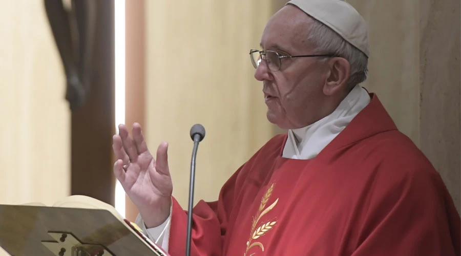 El Papa Francisco durante la Misa. Foto: L'Osservatore Romano