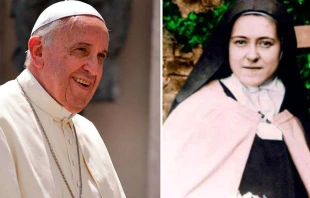 Papa Francisco. Foto: Daniel Ibu00e1u00f1ez / ACI Prensa Santa Teresita del Niu00f1o Jesu00fas. Foto: Dominio Pu00fablico 