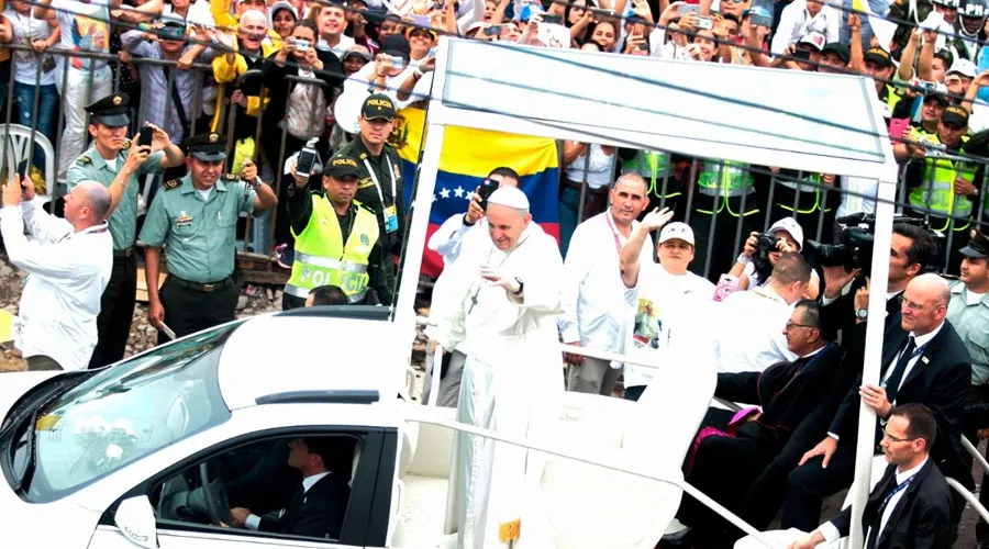 Papa Francisco en Villavicencio / Crédito: Eduardo Berdejo (ACI Prensa)?w=200&h=150