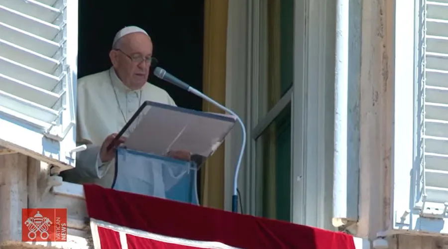 El Papa Francisco en el Ángelus de este domingo. Crédito: Youtube / Captura de video Vatican Media?w=200&h=150