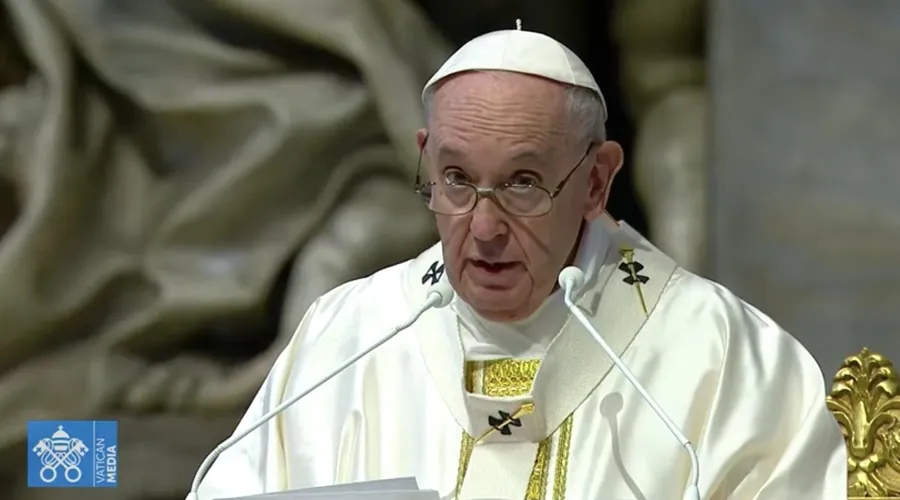 Papa Francisco en el Vaticano. Foto: Captura video