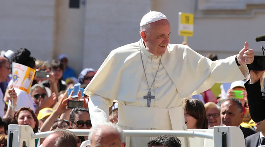 El Papa Francisco en la Plaza de San Pedro. Crédito: Alexey Gotovsky (ACI Prensa)