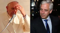Papa Francisco - Vicepresidente Álvaro García Linera / Fotos: Daniel Ibáñez (ACI Prensa) - Agencia Boliviana de Información